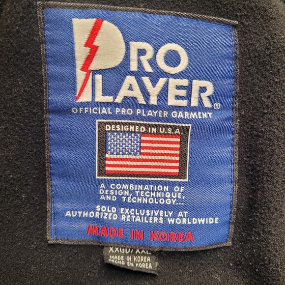 Vintage Pro Player Jacket Mens XXL Khaki Oakland Raiders Zip Hooded 90s WORN - Picture 9 of 16